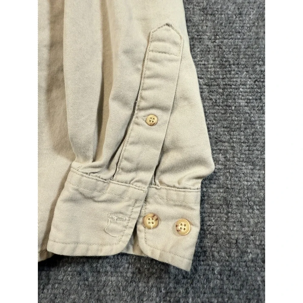 C-A-M-P Newport Rhode Island Shirt Size Medium Khaki Tan Outdoor EUC